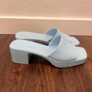 Steve Madden Women's Sky Blue Platform Sandals